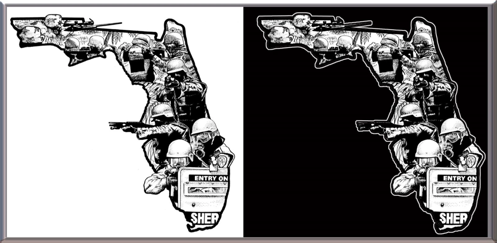 Florida BATF — hand-drawn illustration