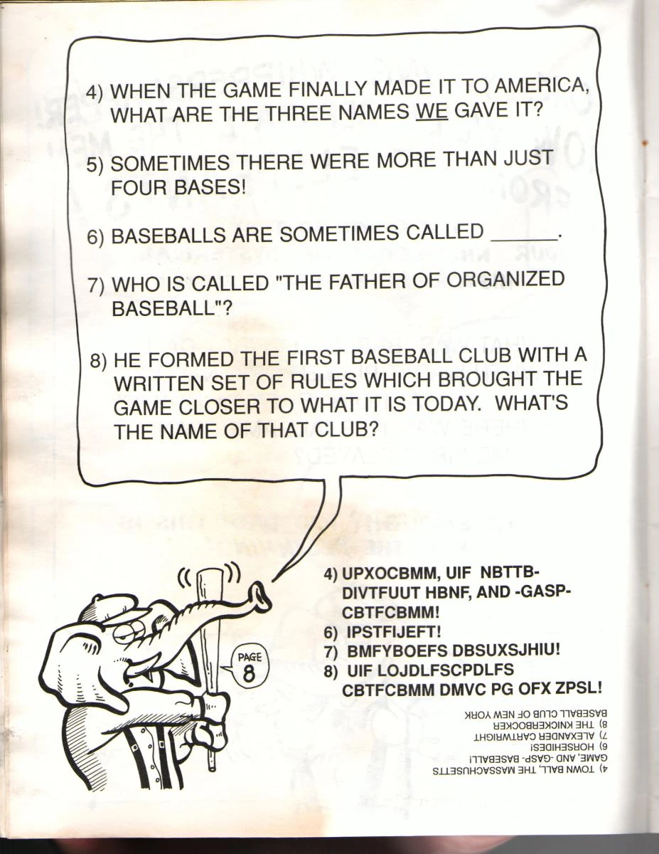 Oakland A’s activity book — page 08