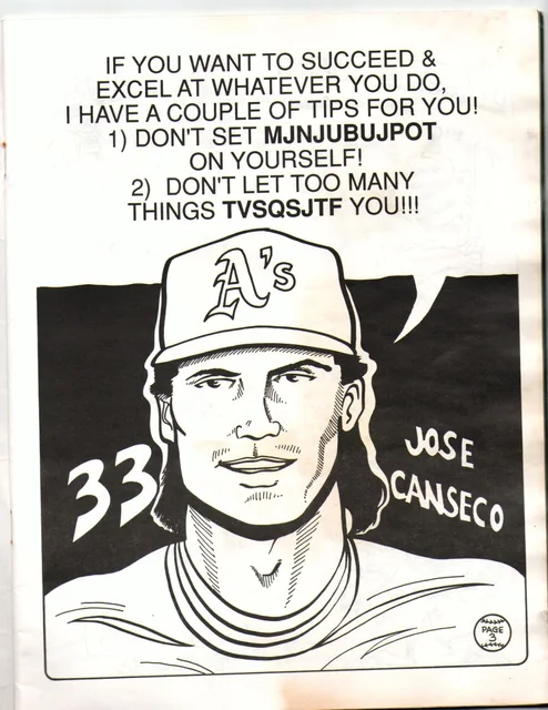 Oakland A’s activity book — page 03