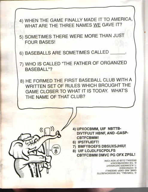 Oakland A’s activity book — page 08